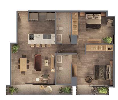 Renders de los proyectos que conforman Punto Sao Paulo