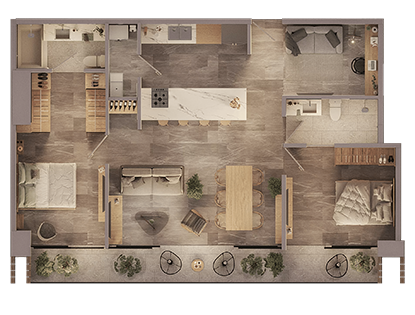 Renders de los proyectos que conforman Punto Sao Paulo